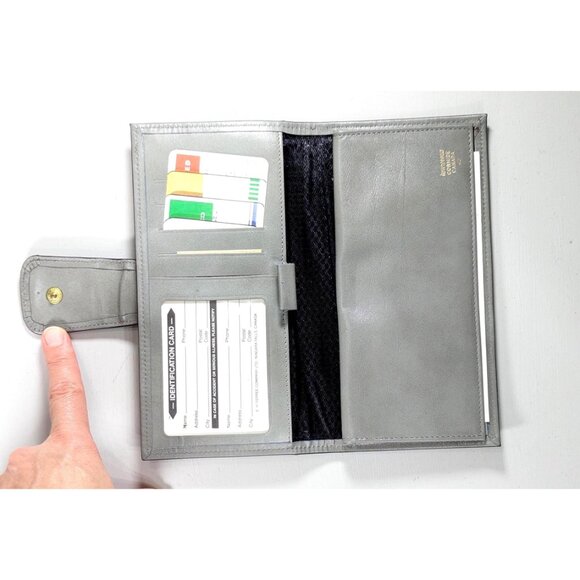 New Old Stock WINFIELD Gray leather wallet, Cowhide leather coin purse Canada - Picture 4 of 14